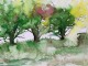 landscape in watercolor